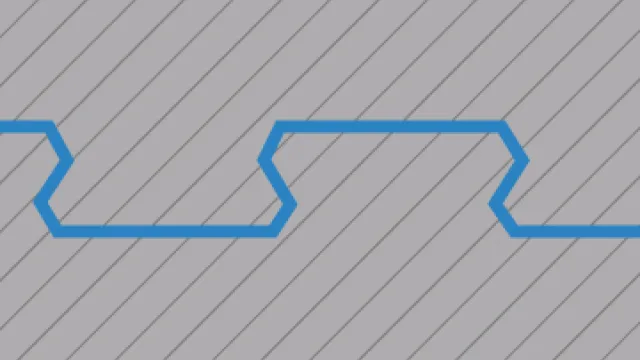 Utskuren pusselskarv utan fas