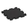 Gummibeläggning för sport von WARCO im Farbdesign Anthracite mit den Abmessungen 500 x 500 x 40 mm. Produktfoto von Artikel 4185 in der Aufsicht von schräg vorne.