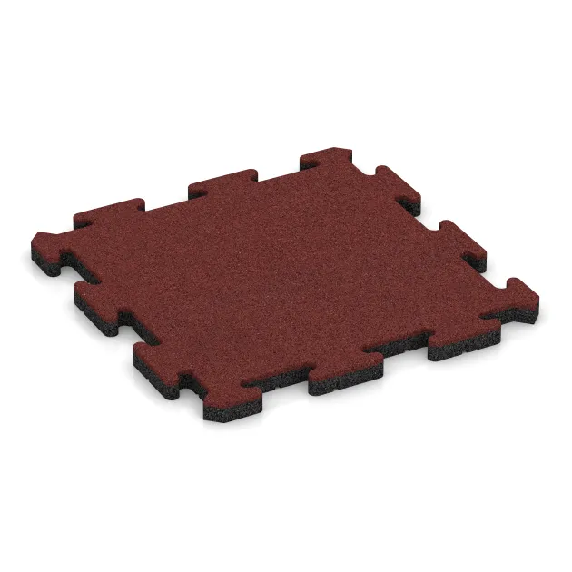 Poolplatta von WARCO im Farbdesign Korallröd mit den Abmessungen 500 x 500 x 30 mm. Produktfoto von Artikel 5297 in der Aufsicht von schräg vorne.