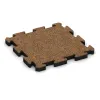 Utomhus trallplatta von WARCO im Farbdesign Terra Cotta mit den Abmessungen 500 x 500 x 50 mm. Produktfoto von Artikel 3015 in der Aufsicht von schräg vorne.