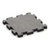 Gummibeläggning för sport HD von WARCO im Farbdesign Grå Melange mit den Abmessungen 500 x 500 x 50 mm. Produktfoto von Artikel 4563 in der Aufsicht von schräg vorne.