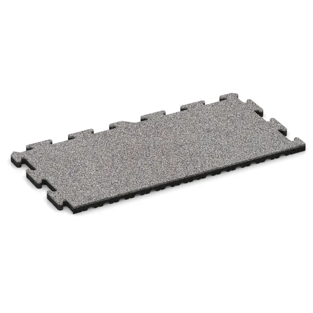 Kantplatta von WARCO im Farbdesign Grå Melange mit den Abmessungen 1000 x 485 x 30 mm. Produktfoto von Artikel 5010 in der Aufsicht von schräg vorne.