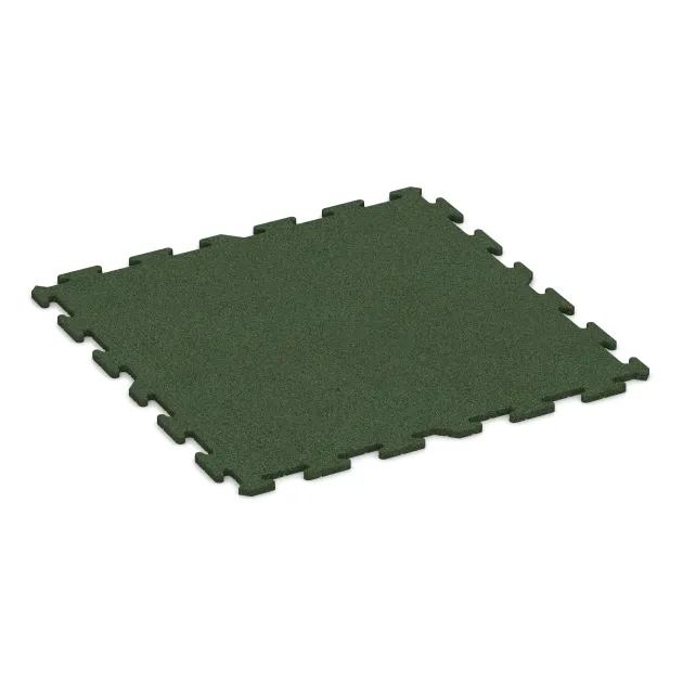 Hundsportgolv HD von WARCO im Farbdesign Gräsgrön mit den Abmessungen 1000 x 1000 x 18 mm. Produktfoto von Artikel 3961 in der Aufsicht von schräg vorne.
