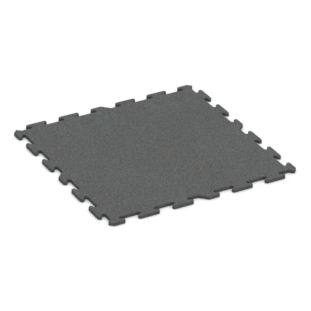 Hundsportgolv HD von WARCO im Farbdesign Skiffergrå mit den Abmessungen 1000 x 1000 x 18 mm. Produktfoto von Artikel 3962 in der Aufsicht von schräg vorne.