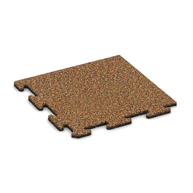 Hörnplatta HD von WARCO im Farbdesign Terra Cotta mit den Abmessungen 485 x 485 x 18 mm. Produktfoto von Artikel 4788 in der Aufsicht von schräg vorne.
