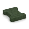 Gummimarksten von WARCO im Farbdesign Gräsgrön mit den Abmessungen 20 x 16,5 x 4,3 cm | 0,0278 m². Produktfoto von Artikel 3605 in der Aufsicht von schräg vorne.