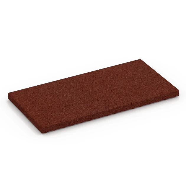 Stallplatta Lyx von WARCO im Farbdesign Tegelröd mit den Abmessungen 100 x 50 x 5 cm. Produktfoto von Artikel 6649 in der Aufsicht von schräg vorne.