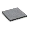 Fallskyddsplatta för lekplats von WARCO im Farbdesign Grå Melange mit den Abmessungen 500 x 500 x 45 mm. Produktfoto von Artikel 4475 in der Aufsicht von schräg vorne.