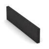 Gummikantsten von WARCO im Farbdesign Antracit mit den Abmessungen 100 x 5 x 25 cm. Produktfoto von Artikel 2596 in der Aufsicht von schräg vorne.