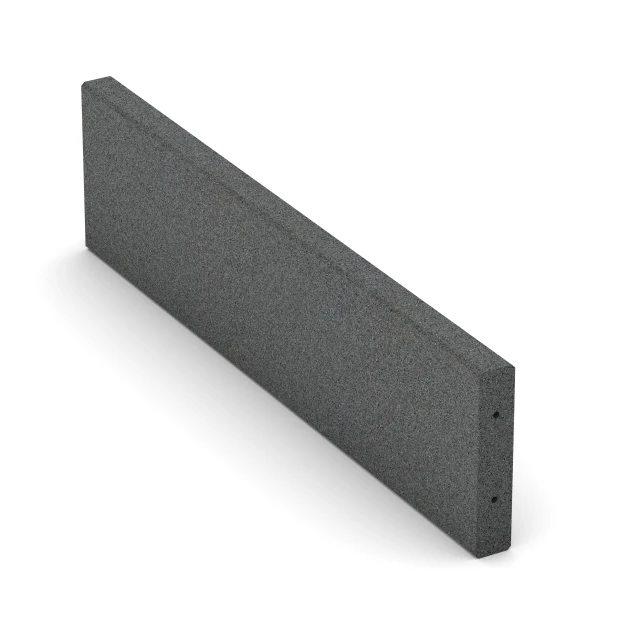 Gummikantsten von WARCO im Farbdesign Skiffergrå mit den Abmessungen 100 x 5 x 25 cm. Produktfoto von Artikel 2595 in der Aufsicht von schräg vorne.