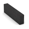 Gummiblocksteg av gummigranulat von WARCO im Farbdesign Antracit mit den Abmessungen 100 x 30 x 15 cm. Produktfoto von Artikel 7028 in der Aufsicht von schräg vorne.
