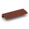 Gummilist lekplats – L-formad kantsten von WARCO im Farbdesign Tegelröd mit den Abmessungen 100 x 40 cm | 4,5/14,5 cm. Produktfoto von Artikel 2606 in der Aufsicht von schräg vorne.