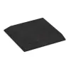 Eck-Platte (zwei Seiten abgeschrägt) von WARCO im Farbdesign Anthracite mit den Abmessungen 500 x 500 x 40 mm. Produktfoto von Artikel 0473 in der Aufsicht von schräg vorne.