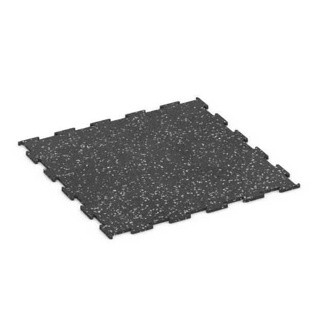 Gymgolv Kompakt von WARCO im Farbdesign Lätt gråspräcklig mit den Abmessungen 50 x 50 x 0,8 cm | 0,25 m². Produktfoto von Artikel 6458 in der Aufsicht von schräg vorne.