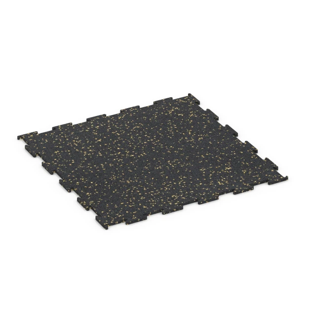 Gymgolv Kompakt von WARCO im Farbdesign Lätt gulspräcklig mit den Abmessungen 50 x 50 x 0,8 cm | 0,25 m². Produktfoto von Artikel 6460 in der Aufsicht von schräg vorne.