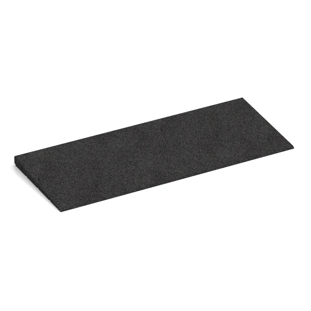 Tröskelramp 75 cm von WARCO im Farbdesign Antracit mit den Abmessungen 75 x 30 cm | 8 < 30 mm. Produktfoto von Artikel 2348 in der Aufsicht von schräg vorne.