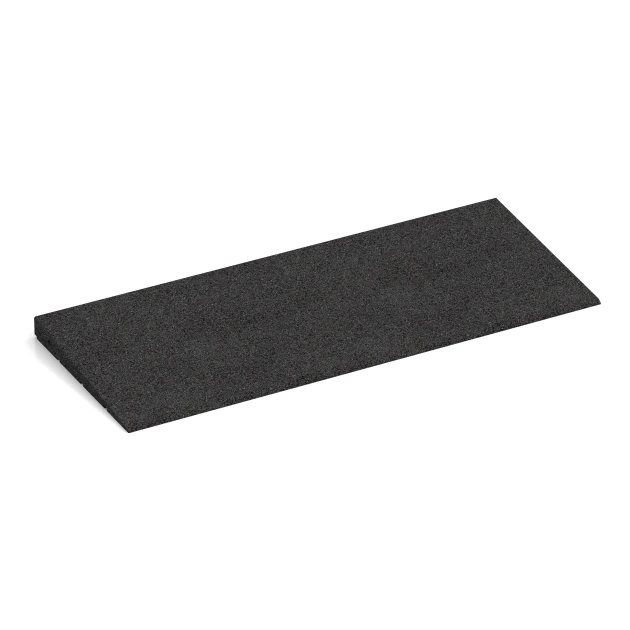 Tröskelramp 75 cm von WARCO im Farbdesign Antracit mit den Abmessungen 75 x 30 cm | 8 < 35 mm. Produktfoto von Artikel 2388 in der Aufsicht von schräg vorne.