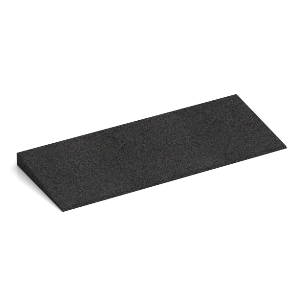 Tröskelramp 75 cm von WARCO im Farbdesign Antracit mit den Abmessungen 75 x 30 cm | 8 < 45 mm. Produktfoto von Artikel 2468 in der Aufsicht von schräg vorne.