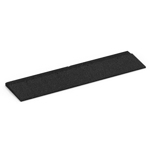 Tröskelramp von WARCO im Farbdesign Antracit mit den Abmessungen 100 × 25 cm | 1 < 3 cm. Produktfoto von Artikel 6595 in der Aufsicht von schräg vorne.