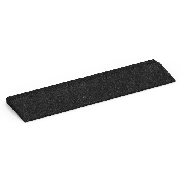 Tröskelramp von WARCO im Farbdesign Antracit mit den Abmessungen 100 × 25 cm | 1 < 4 cm. Produktfoto von Artikel 6596 in der Aufsicht von schräg vorne.