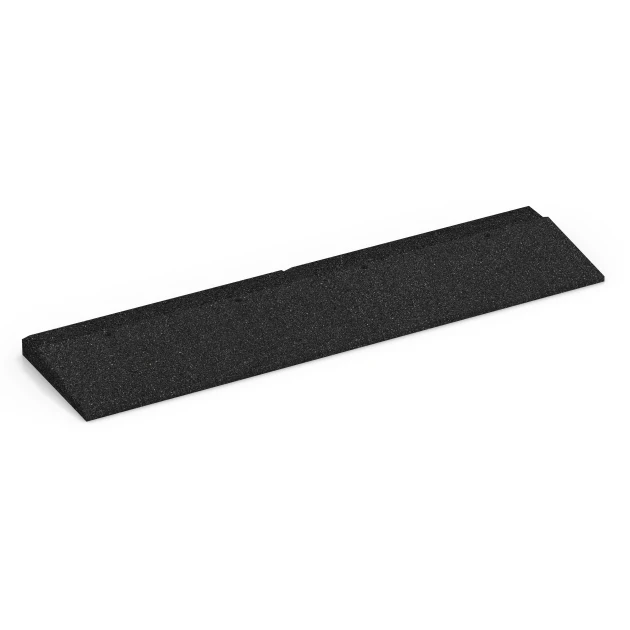 Tröskelramp von WARCO im Farbdesign Antracit mit den Abmessungen 100 × 25 cm | 1 < 4,5 cm. Produktfoto von Artikel 6597 in der Aufsicht von schräg vorne.