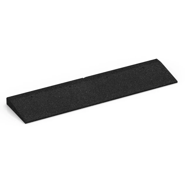 Tröskelramp von WARCO im Farbdesign Antracit mit den Abmessungen 100 × 25 cm | 1 < 5 cm. Produktfoto von Artikel 6598 in der Aufsicht von schräg vorne.