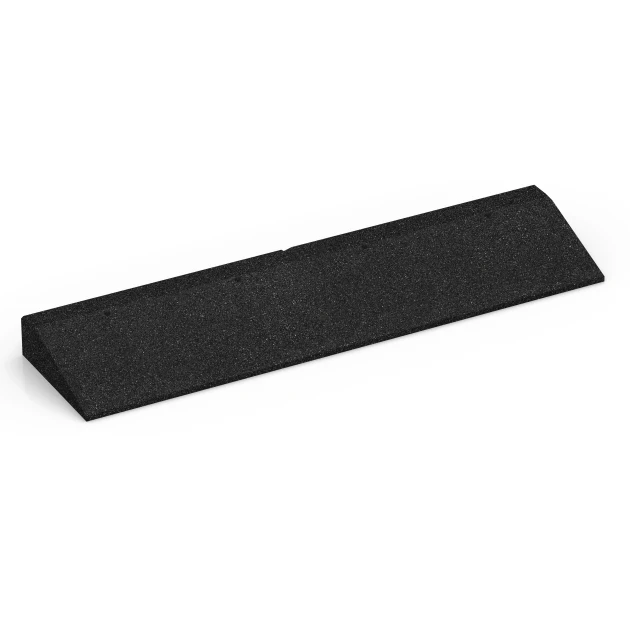 Tröskelramp von WARCO im Farbdesign Antracit mit den Abmessungen 100 × 25 cm | 1 < 8 cm. Produktfoto von Artikel 6601 in der Aufsicht von schräg vorne.