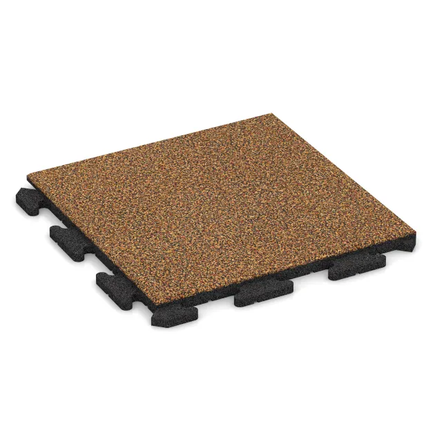 Poolplatta Klassisk von WARCO im Farbdesign Terra Cotta mit den Abmessungen 500 x 500 x 30 mm. Produktfoto von Artikel 1210 in der Aufsicht von schräg vorne.