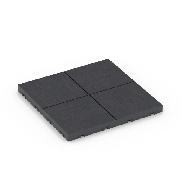 Mosaik – Trallplattor von WARCO im Farbdesign Skiffer mit den Abmessungen 30 x 30 x 2 cm. Produktfoto von Artikel 6347 in der Aufsicht von schräg vorne.