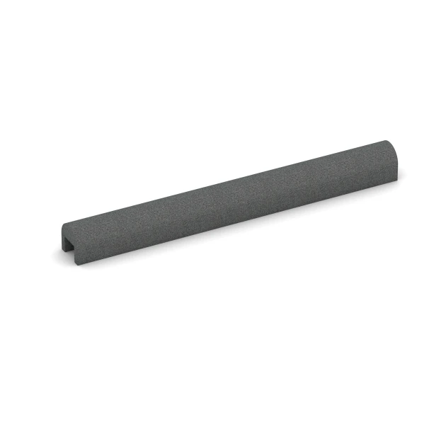 Gummi för kantsten von WARCO im Farbdesign Skiffergrå mit den Abmessungen 100 x 10 x 10 – [5 x 5] cm. Produktfoto von Artikel 2583 in der Aufsicht von schräg vorne.