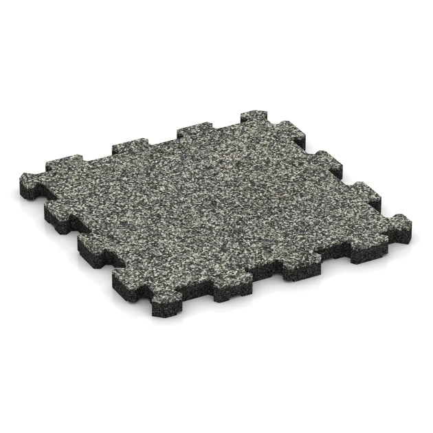 Fitnessmatta Premium 2 cm von WARCO im Farbdesign Grå granit mit den Abmessungen 30,6 x 30,6 x 2 cm | 0,094 m². Produktfoto von Artikel 3721 in der Aufsicht von schräg vorne.