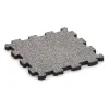 Gummiklickplatta von WARCO im Farbdesign Grå Melange mit den Abmessungen 306 x 306 x 20 mm. Produktfoto von Artikel 4452 in der Aufsicht von schräg vorne.