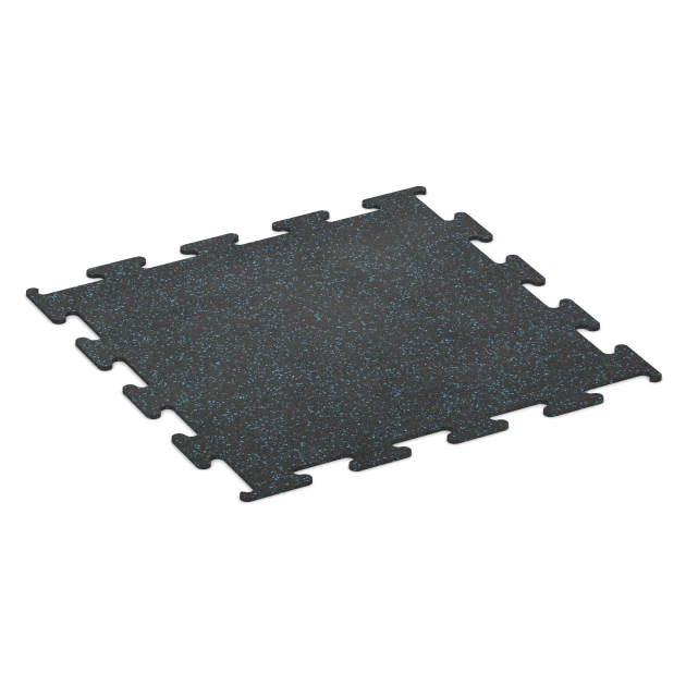 Fitness Performance Elite Träningsgolv von WARCO im Farbdesign Lätt Blå Sprakling mit den Abmessungen 100 x 100 x 1 cm | 1,00 m². Produktfoto von Artikel 3754 in der Aufsicht von schräg vorne.