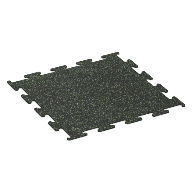 Fitness Performance Elite Träningsgolv von WARCO im Farbdesign Lätt Grön Fläckig mit den Abmessungen 100 x 100 x 1 cm | 1,00 m². Produktfoto von Artikel 3755 in der Aufsicht von schräg vorne.