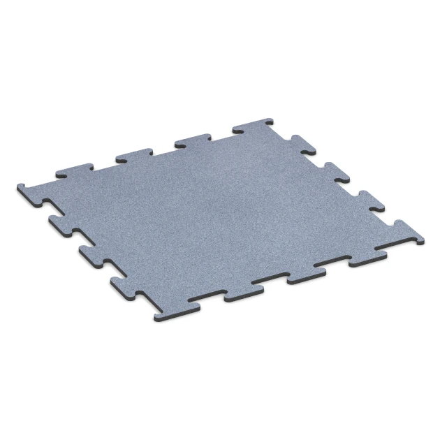 Fitness Performance Elite träningsgolv von WARCO im Farbdesign Dimgrå mit den Abmessungen 100 x 100 x 1,5 cm | 1,00 m². Produktfoto von Artikel 6148 in der Aufsicht von schräg vorne.