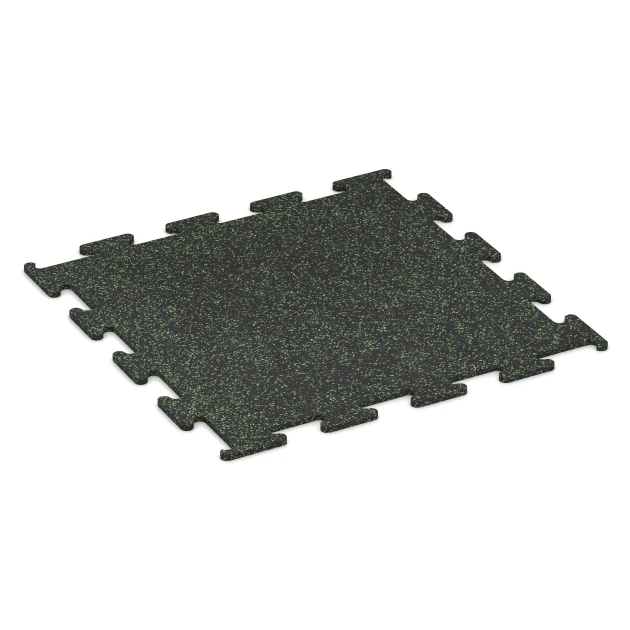 Fitness Performance Elite Träningsgolv von WARCO im Farbdesign Lätt Grön Fläckig mit den Abmessungen 100 x 100 x 1,5 cm | 1,00 m². Produktfoto von Artikel 3759 in der Aufsicht von schräg vorne.