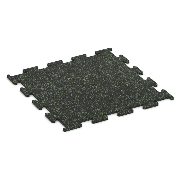 Fitness Performance Elite Träningsgolv von WARCO im Farbdesign Lätt Grön Fläckig mit den Abmessungen 100 x 100 x 2 cm | 1,00 m². Produktfoto von Artikel 6979 in der Aufsicht von schräg vorne.