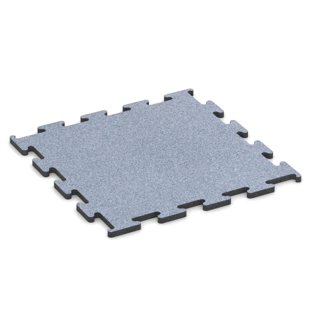 Fitness Performance Elite Träningsgolv von WARCO im Farbdesign Dimgrå mit den Abmessungen 50 x 50 x 1,5 cm | 0,25 m². Produktfoto von Artikel 6154 in der Aufsicht von schräg vorne.