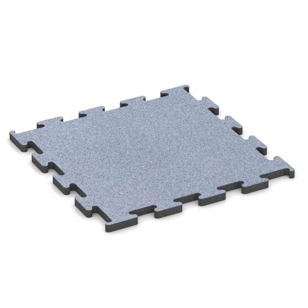 Fitness Performance Elite Träningsgolv von WARCO im Farbdesign Dimgrå mit den Abmessungen 50 x 50 x 2 cm | 0,25 m². Produktfoto von Artikel 6156 in der Aufsicht von schräg vorne.