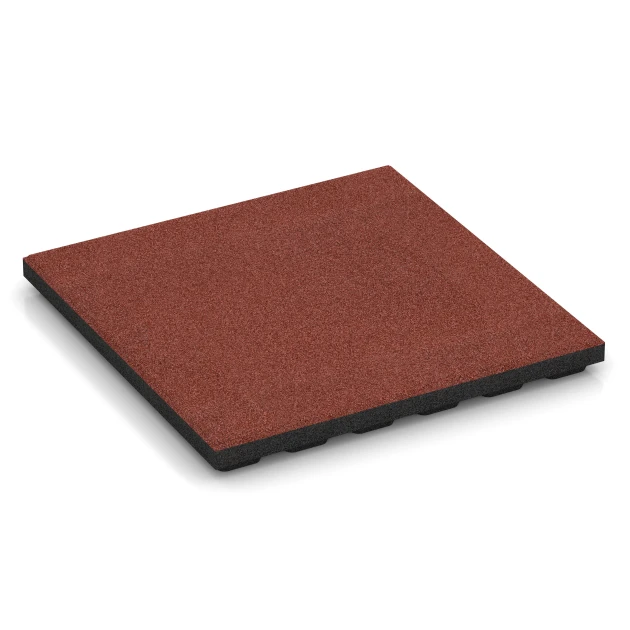 Terrassplatta Classic von WARCO im Farbdesign Tomatröd mit den Abmessungen 50 x 50 x 4 cm. Produktfoto von Artikel 6373 in der Aufsicht von schräg vorne.
