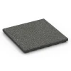 Fallskyddsplatta EPDM – 120 cm von WARCO im Farbdesign Mörkgrå granit mit den Abmessungen 50 x 50 x 4 cm | 0,25 m². Produktfoto von Artikel 6422 in der Aufsicht von schräg vorne.