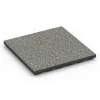 Fallskyddsplatta EPDM – 120 cm von WARCO im Farbdesign Grå granit mit den Abmessungen 50 x 50 x 4 cm | 0,25 m². Produktfoto von Artikel 6423 in der Aufsicht von schräg vorne.