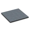 Fallskyddsplatta – 95 cm von WARCO im Farbdesign Grafitgrå mit den Abmessungen 50 x 50 x 3 cm. Produktfoto von Artikel 6130 in der Aufsicht von schräg vorne.
