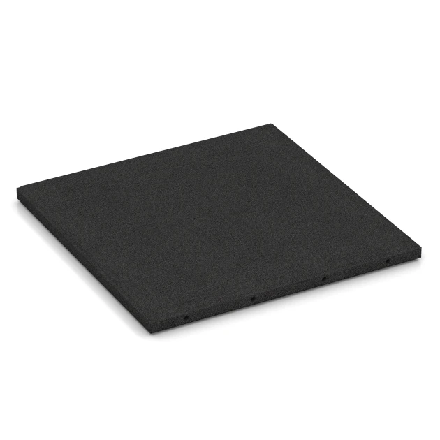 Fallskyddsplattor von WARCO im Farbdesign Antracit mit den Abmessungen 50 x 50 x 3 cm | 0,25 m². Produktfoto von Artikel 6287 in der Aufsicht von schräg vorne.