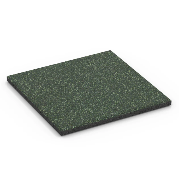Fallskyddsplatta – 90 cm von WARCO im Farbdesign Engelskt gräs mit den Abmessungen 50 x 50 x 3 cm | 0,25 m². Produktfoto von Artikel 6415 in der Aufsicht von schräg vorne.