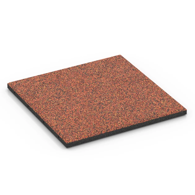 Fallskyddsplatta – 90 cm von WARCO im Farbdesign Etna mit den Abmessungen 50 x 50 x 3 cm | 0,25 m². Produktfoto von Artikel 6417 in der Aufsicht von schräg vorne.