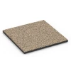 Fallskyddsplatta – 90 cm von WARCO im Farbdesign Travertin mit den Abmessungen 50 x 50 x 3 cm | 0,25 m². Produktfoto von Artikel 6419 in der Aufsicht von schräg vorne.
