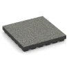 Fallskyddsplatta EPDM – 210 cm von WARCO im Farbdesign Grå granit mit den Abmessungen 50 x 50 x 7 cm | 0,25 m². Produktfoto von Artikel 6441 in der Aufsicht von schräg vorne.
