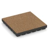 Fallskyddsplatta EPDM – 210 cm von WARCO im Farbdesign Terrakotta mit den Abmessungen 50 x 50 x 7 cm | 0,25 m². Produktfoto von Artikel 6443 in der Aufsicht von schräg vorne.