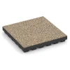 Fallskyddsplatta EPDM – 210 cm von WARCO im Farbdesign Travertin mit den Abmessungen 50 x 50 x 7 cm | 0,25 m². Produktfoto von Artikel 6446 in der Aufsicht von schräg vorne.